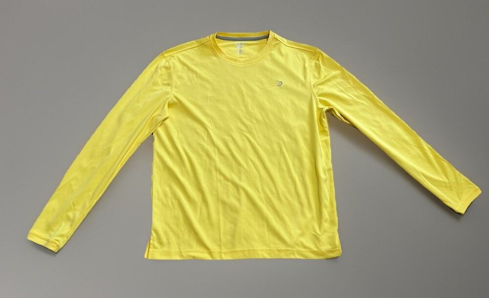 Reel Legends T-Shirt Men’s Yellow Long Sleeve Size Medium
